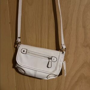 George Elegant Cream Crossbody Bag
